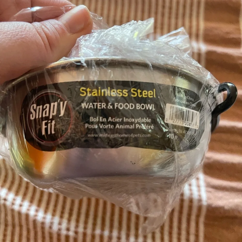 New stainless steel attach to crate water bowl